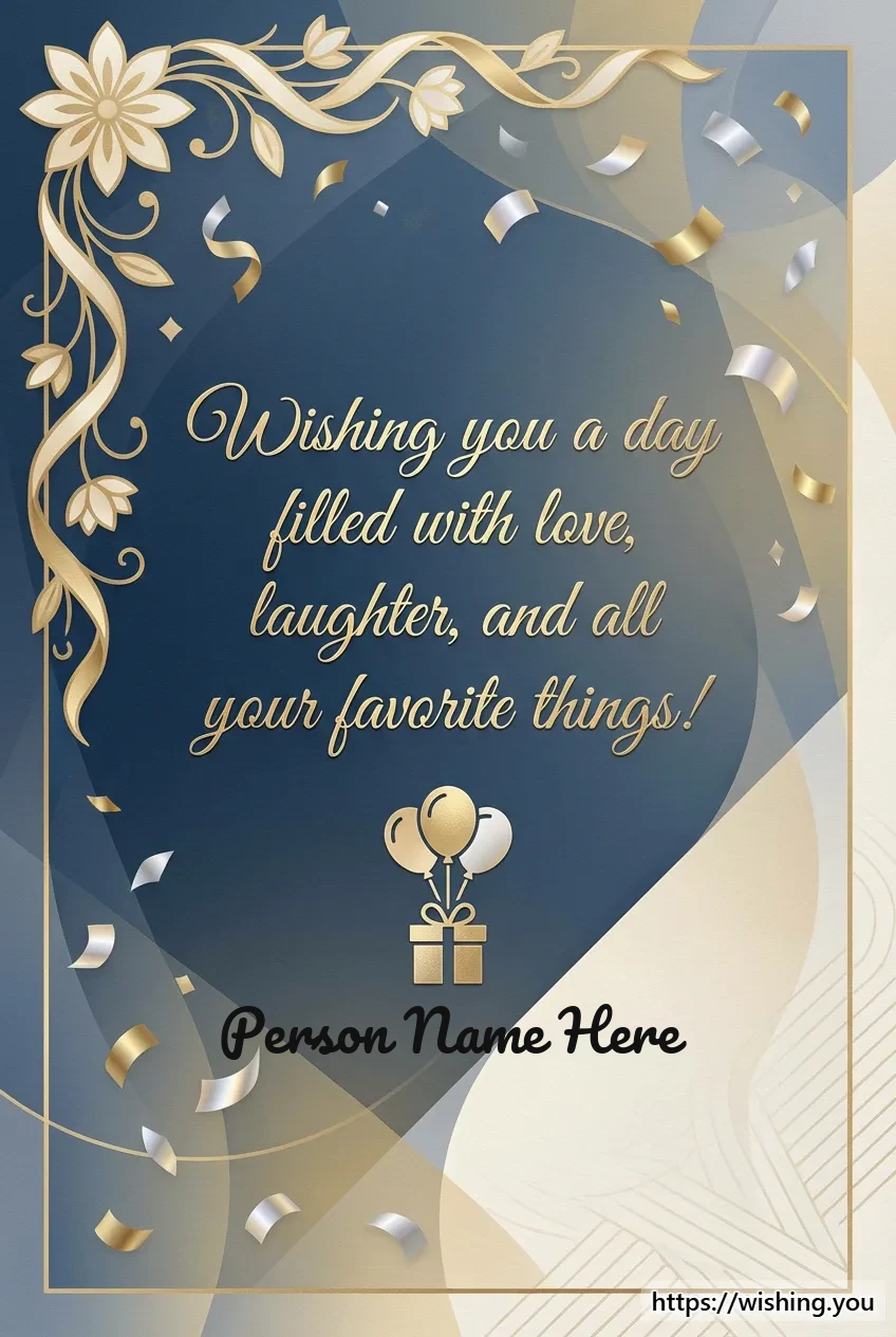 Wishing you a day filled with love, laughter, and all your favorite things!